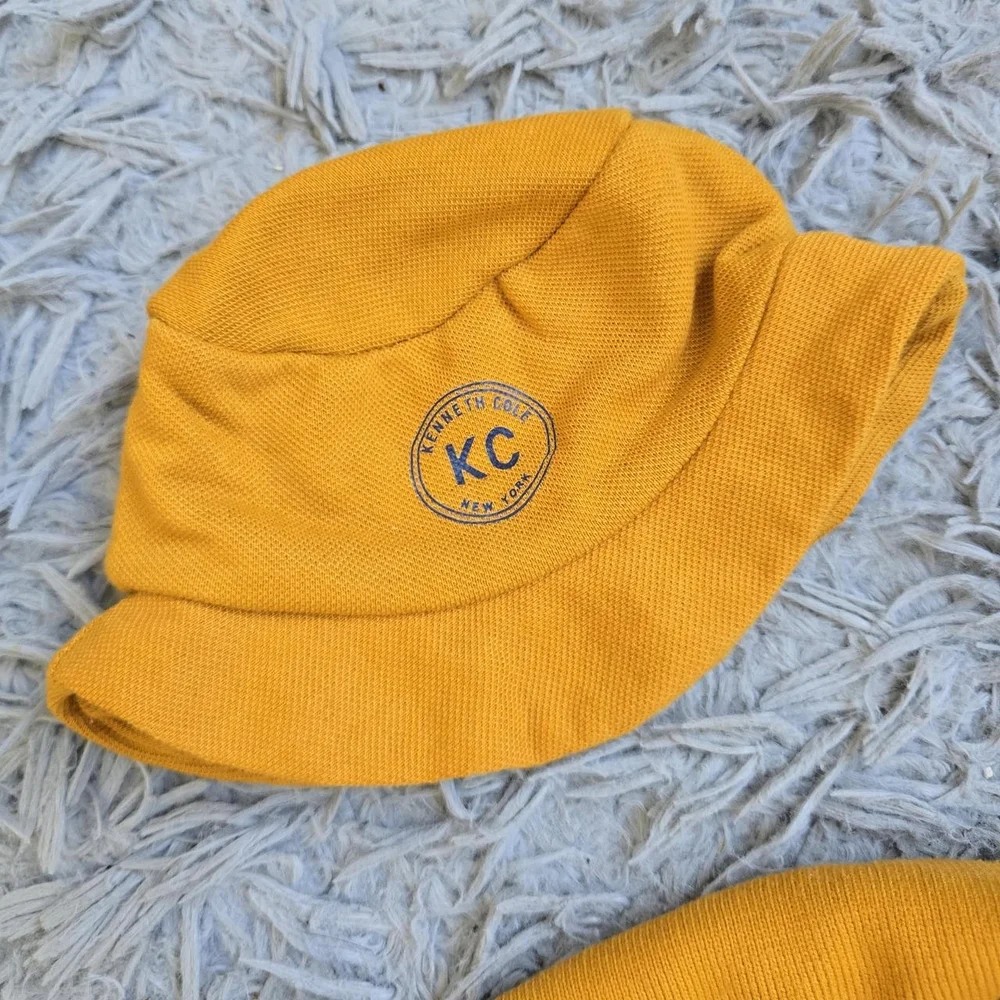 KC Mustard Yellow Baby Romper and Hat Set